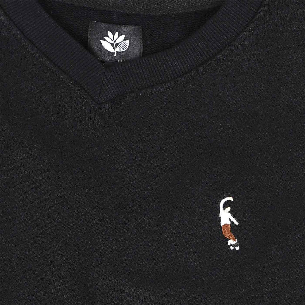 Magenta Travis Sleeveless V-Neck Sweater Black  Magenta   