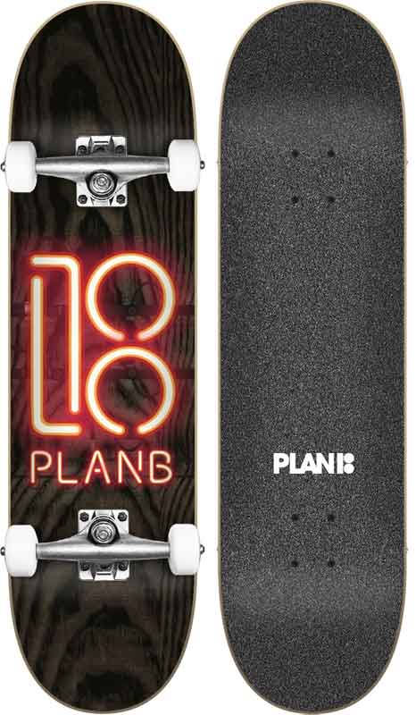 Plan B Neon Sign 8.0 Complete Skateboard  Plan B   