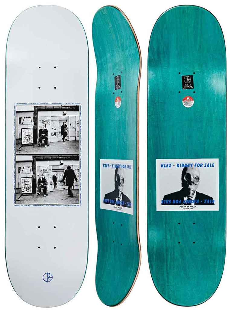 Polar Klez Kidney For Sale 8.125 Deck White  Polar   