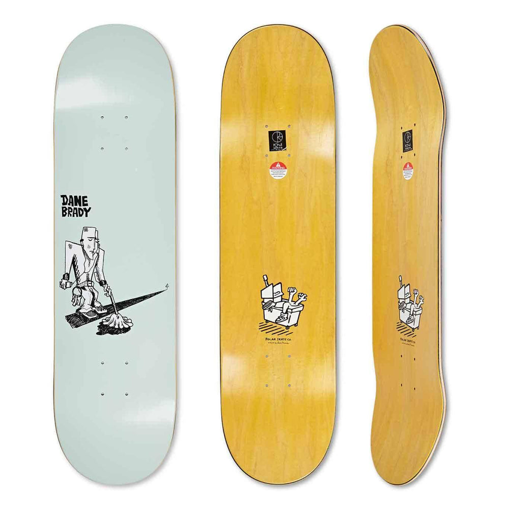 Polar Skate Co. Brady Moping 8.375 Deck Green  Polar   