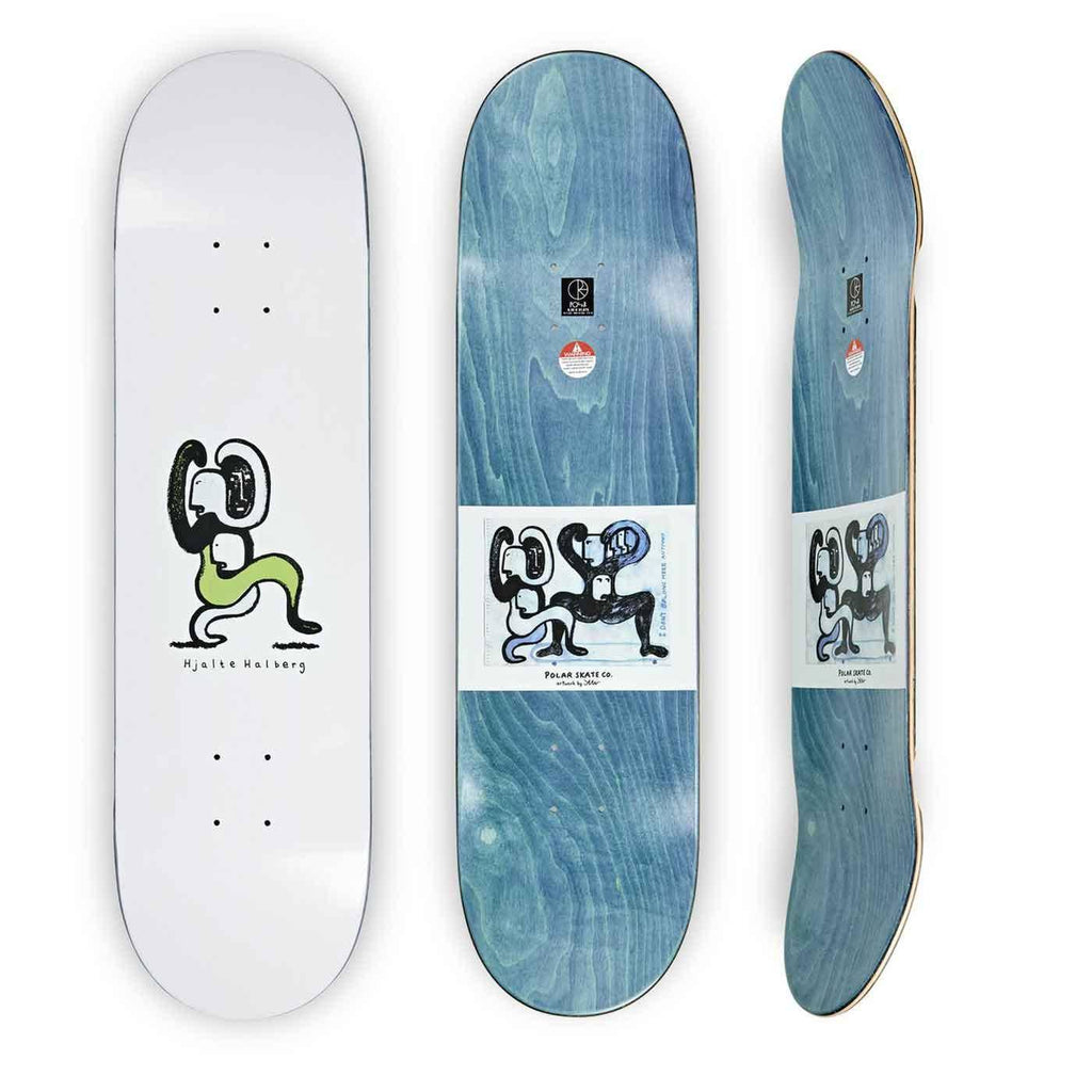 Polar Skate Co. Halberg Lurking 8.25 Deck White  Polar   