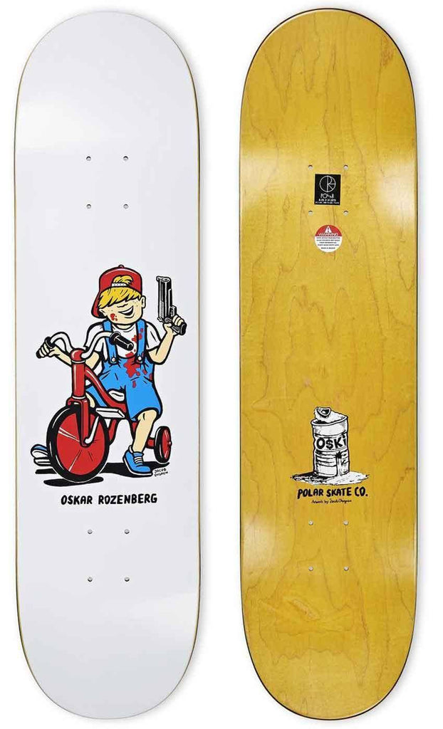 Polar Skate Co. Rozenberg Tricicle 8.25 Deck White  Polar   