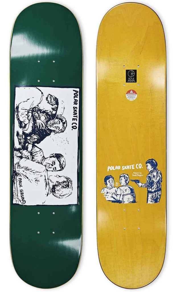 Polar Skate Co. Grund Cold Streak 8.375 Deck Dark Green  Polar   