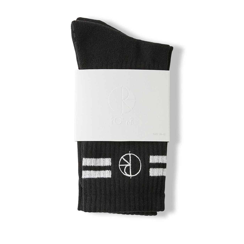 Polar Skate Co. Stroke Logo Socks Black  Polar   