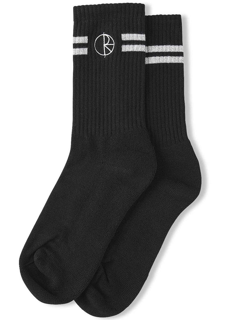 Polar Skate Co. Stroke Logo Socks Black  Polar   