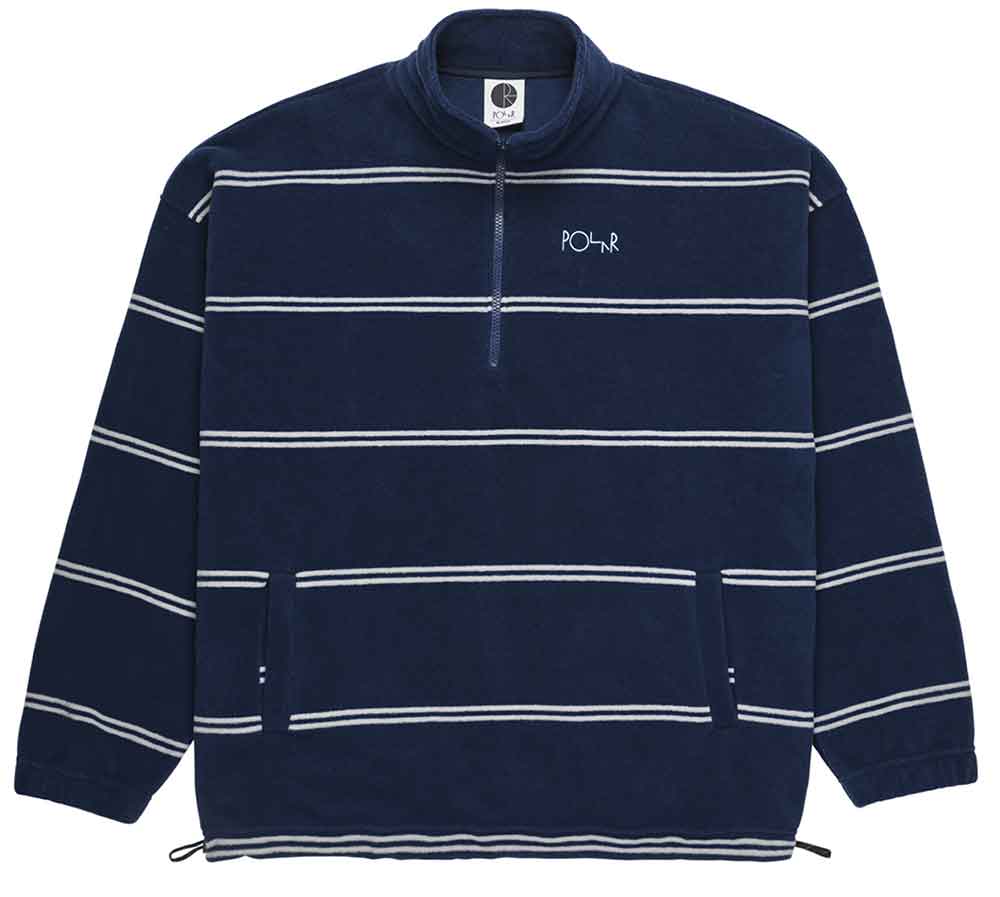 Polar Striped Fleece Pullover 2.0 Rich Navy  Polar   