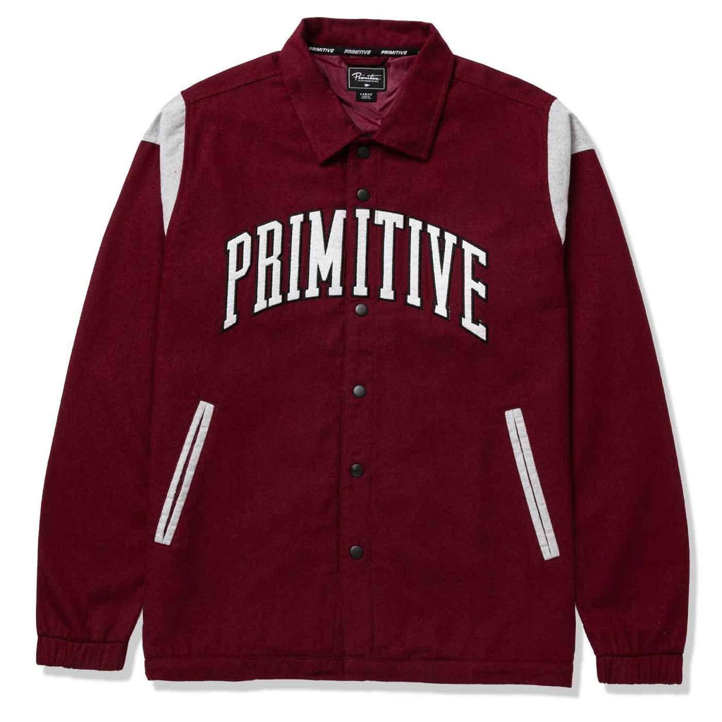 Primitive Collegiate Wool Jacket Burgundy  Primitive   