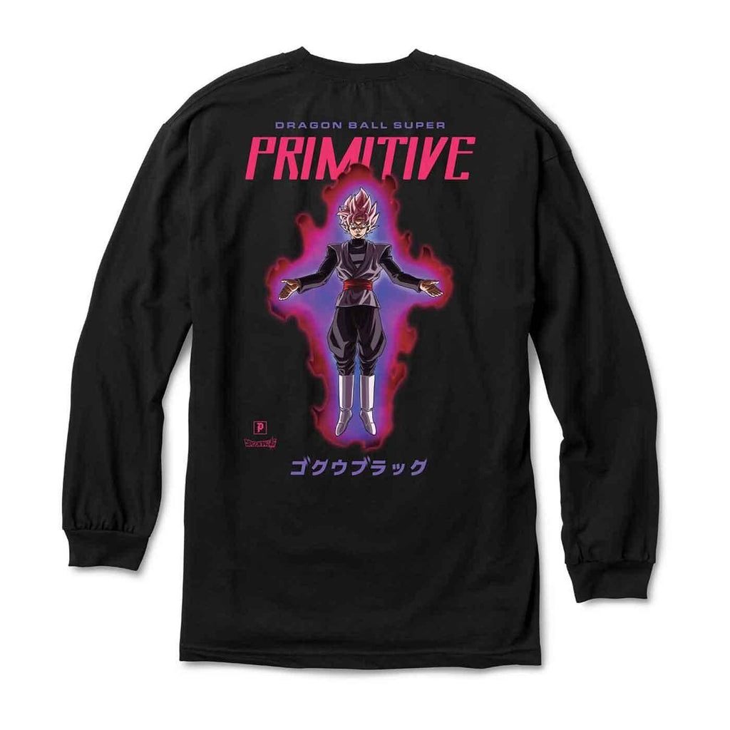 Primitive X Dragonball Z Super Goku Black Rose Longsleeve T-Shirt Black  Primitive   
