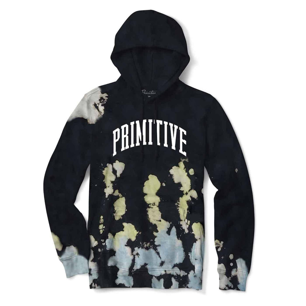 Primitive Collegiate Washed Hooded Sweatshirt Black  Primitive   