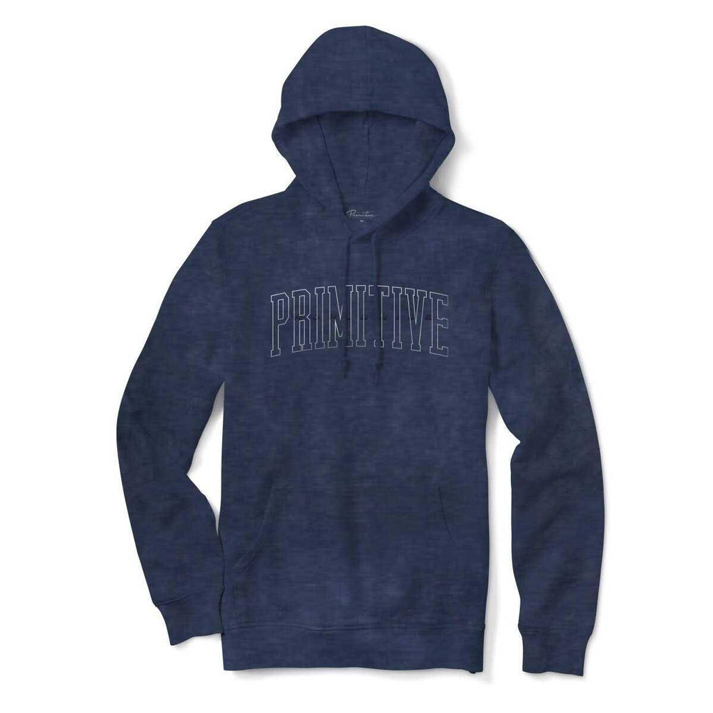 Primitive Collegiate Worldwide Pigment Dyed Hooded Sweatshirt Navy  Primitive   