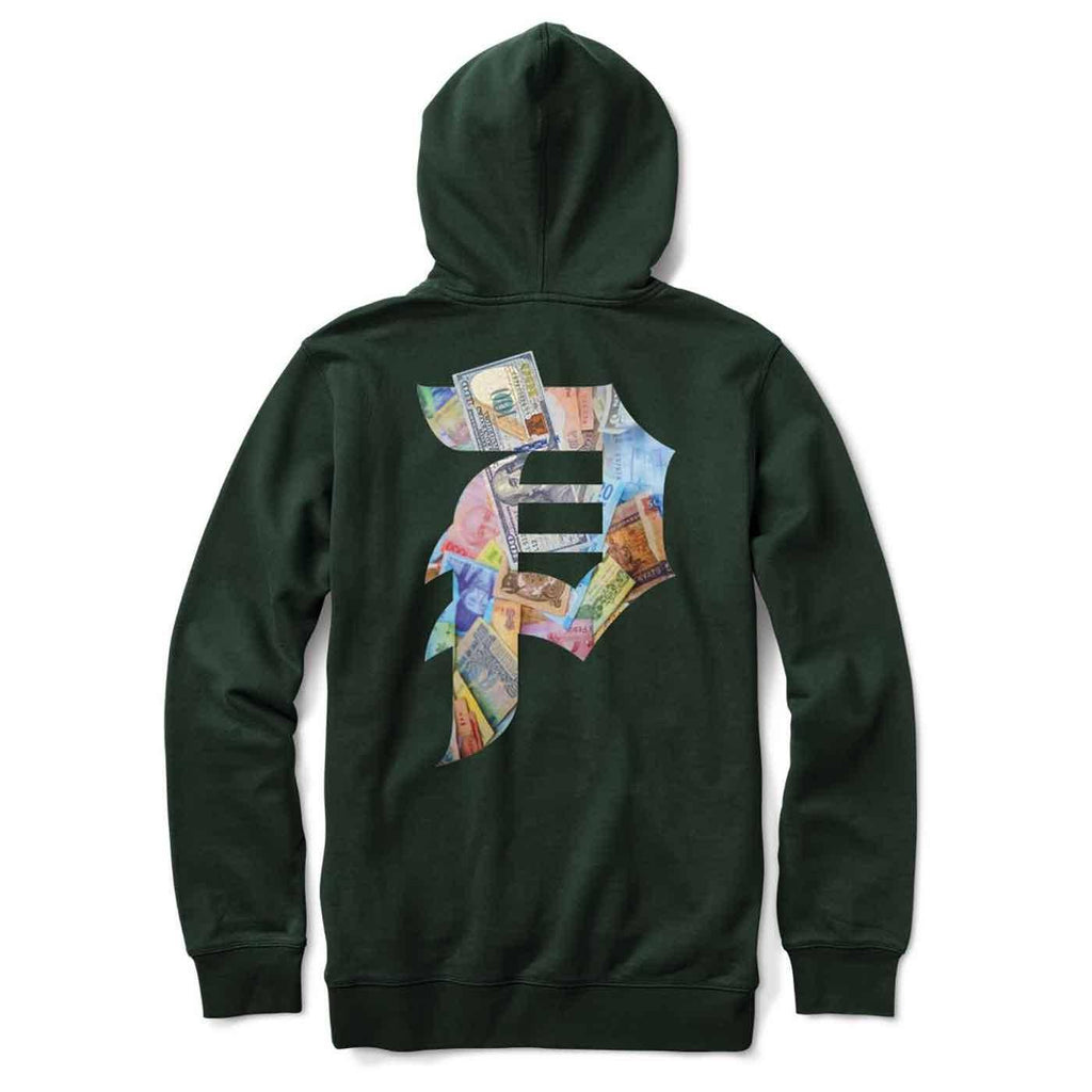 Primitive Currency Hoodie Hunter Green  Primitive   