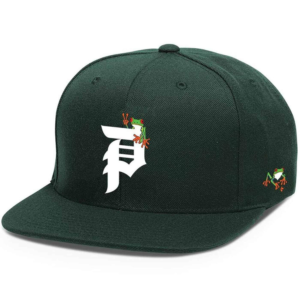 Primitive Dirty P Gamma Snap Back Cap Dark Green  Primitive   