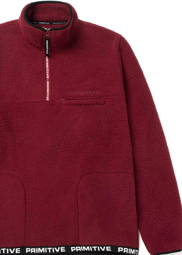 Primitive Hartland Fleece Jacke Burgundy  Primitive   