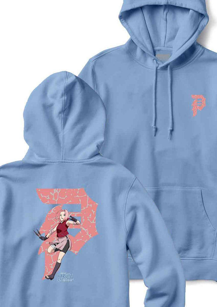 Primitive Naruto Sakura Dirty P Hooded Sweatshirt Colombian Blue  Primitive   
