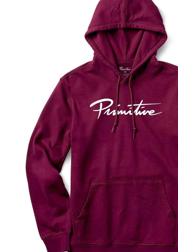 Primitive Nuevo Hooded Sweatshirt Burgundy White  Primitive   