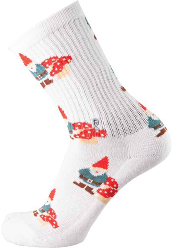 Psockadelic Gnome Socks White  Psockadelic   
