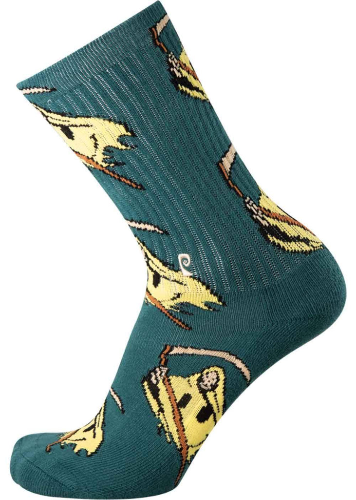 Psockadelic Reaper Smile Socks Teal  Psockadelic   