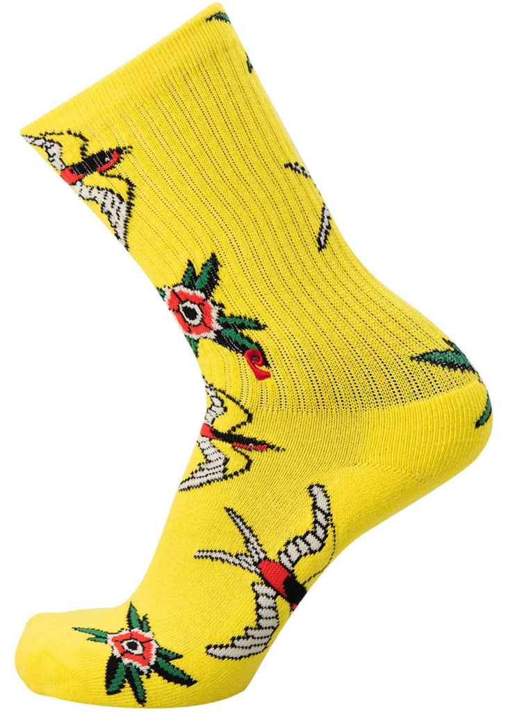 Psockadelic Swallow Socken Gelb  Psockadelic   