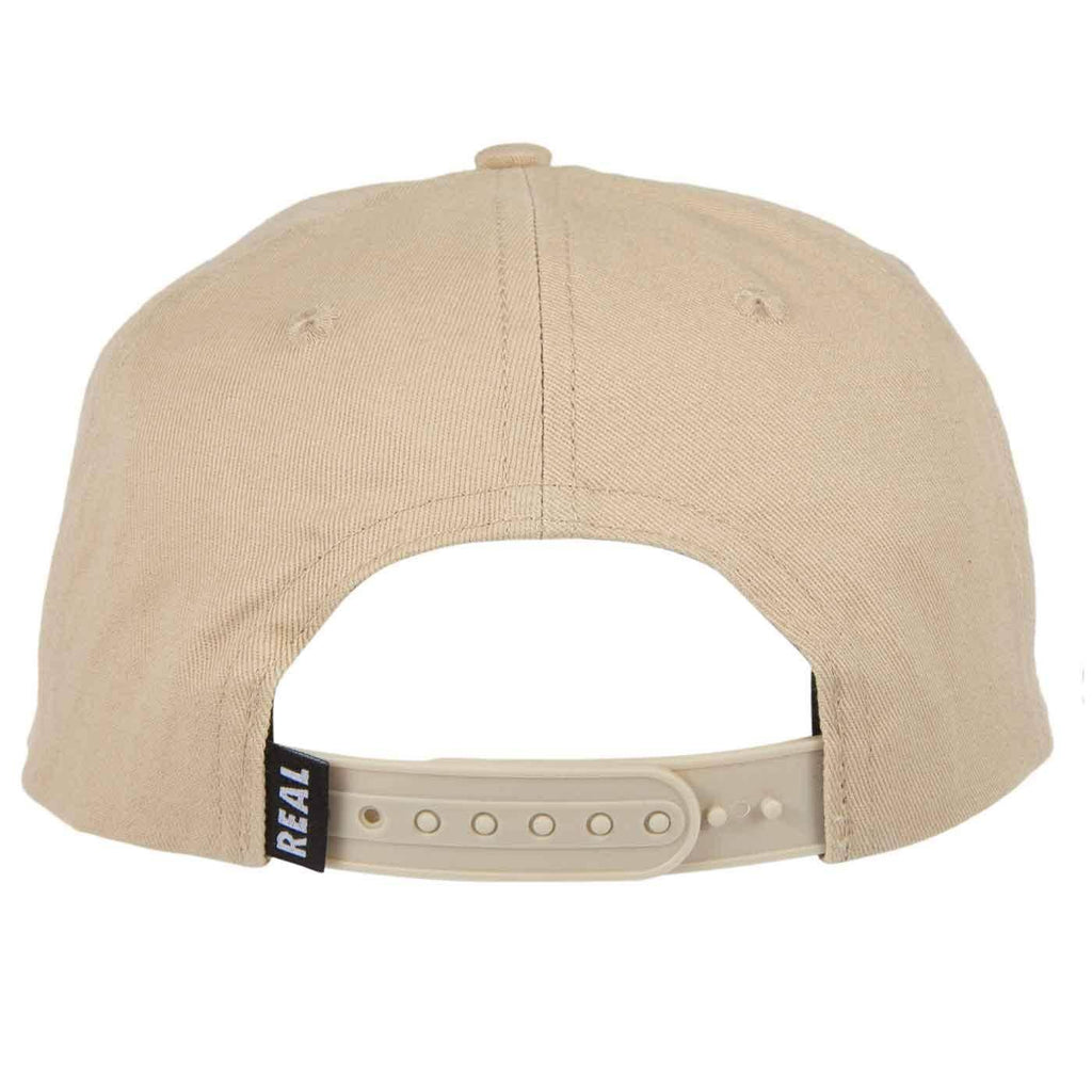 Real Oval Snap Back Cap Khaki Red  Real   