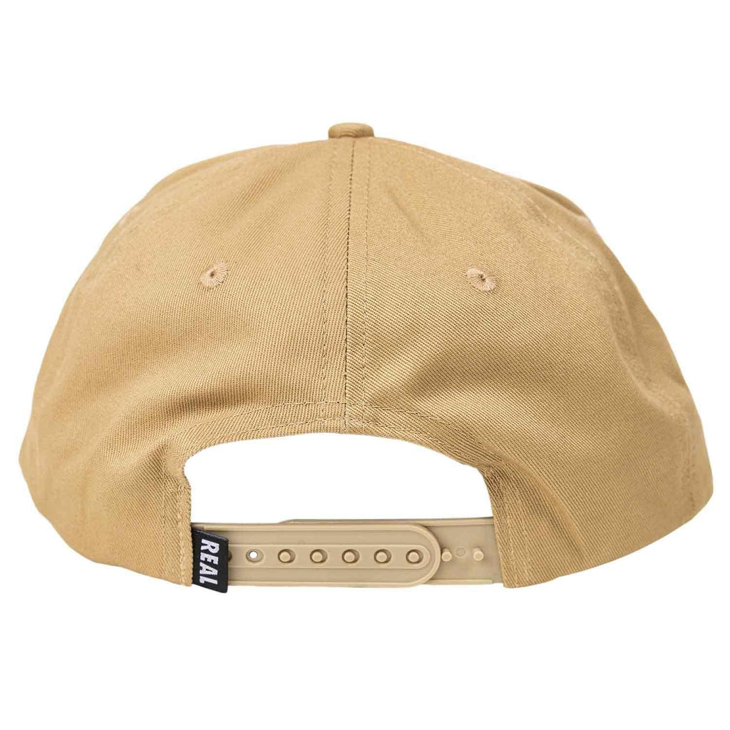 Real Lower Snapback Cap Khaki Black  Real   