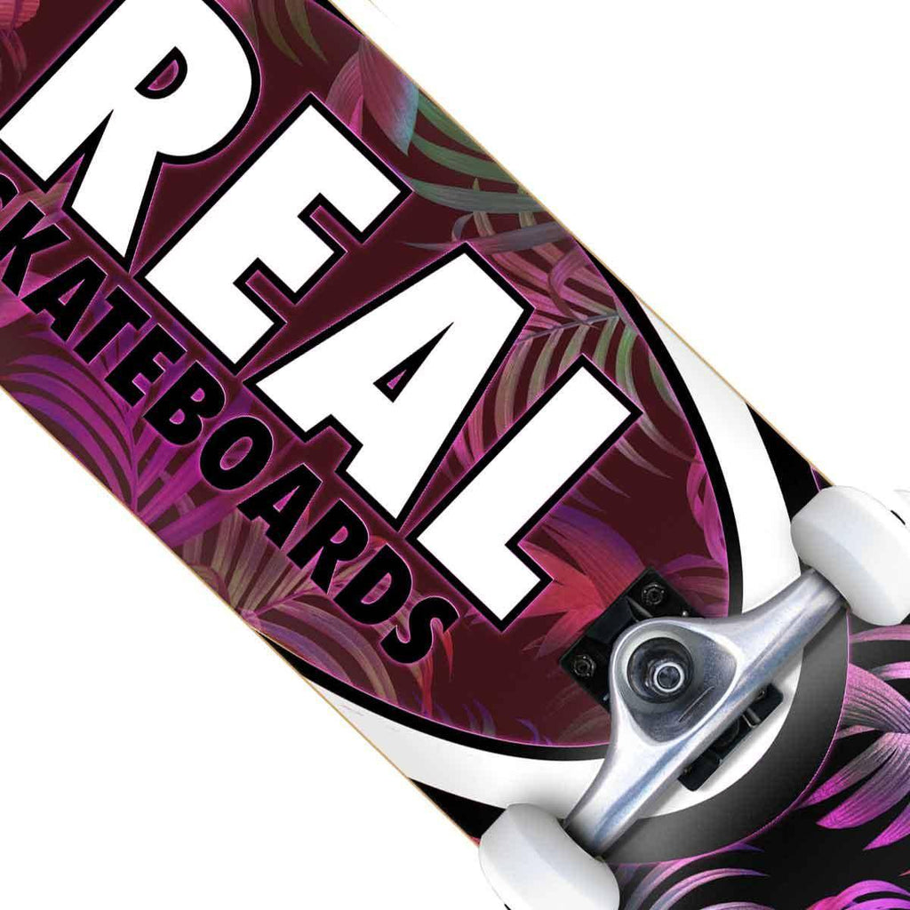 Real Tropics Oval II 7.3 Mini Complete Skateboard  Real   