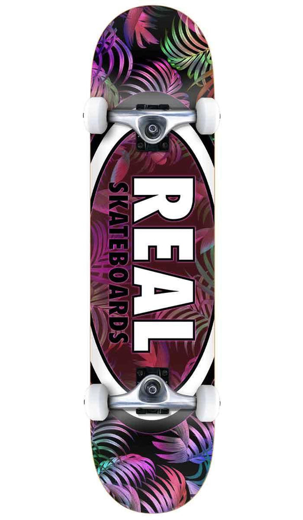 Real Tropics Oval II 7.3 Mini Complete Skateboard  Real   