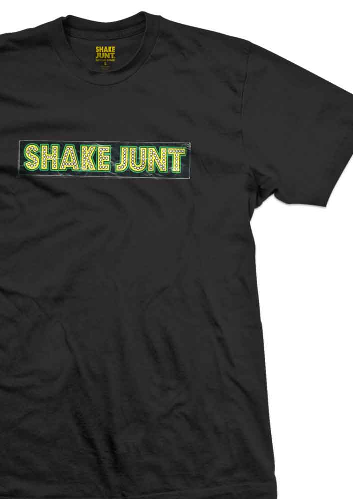 Shake Junt Stretch Sticker T-Shirt Black  Shake Junt   