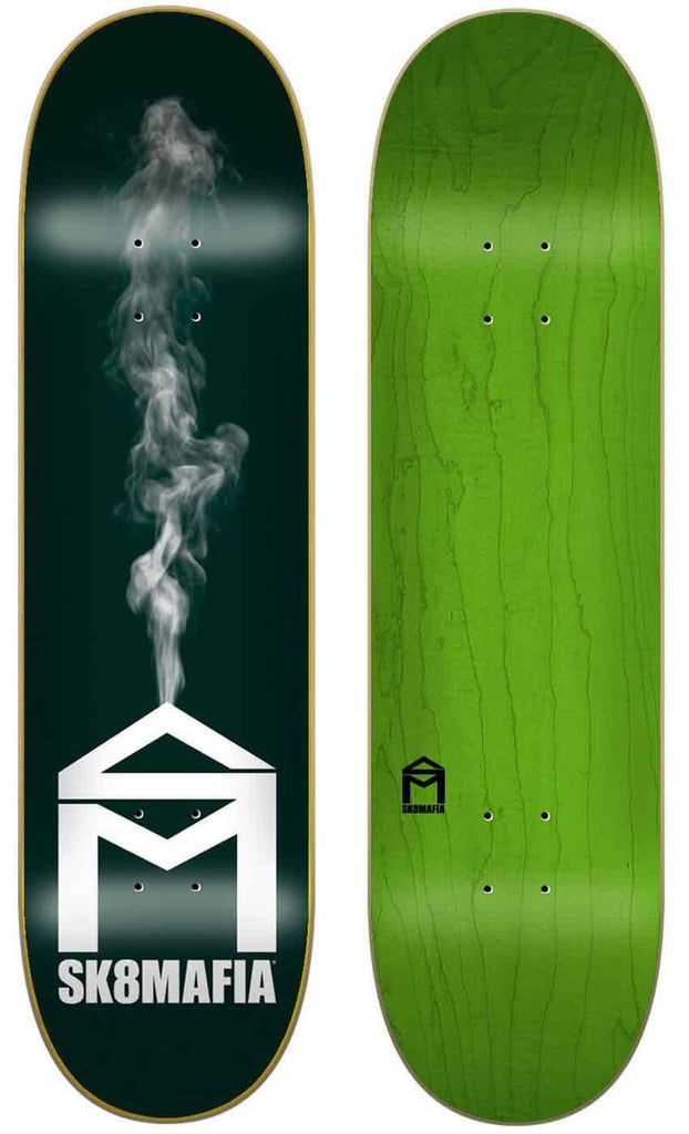 Skatemafia House Logo Smoke 8.25 Deck Black  Plan B   