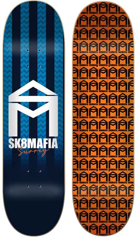 Skatemafia Surrey House Stripes 8.125 Deck  Sk8mafia   