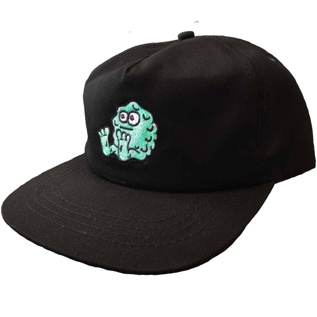 Snot Booger Logo Snap Back Cap Black  Snot Wheels   