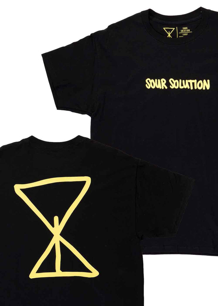 Sour Solution Doodle T-Shirt Black  Sour   