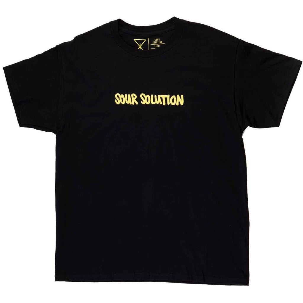 Sour Solution Doodle T-Shirt Black  Sour   