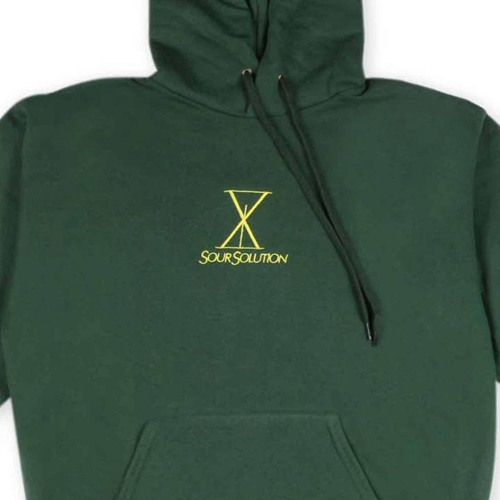 Sour Solution Lux Hooded Sweatshirt Forest Green  Sour   