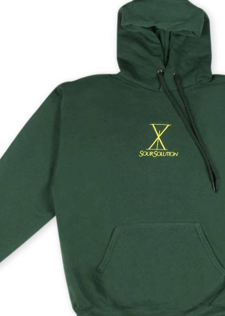 Sour Solution Lux Hooded Sweatshirt Forest Green  Sour   