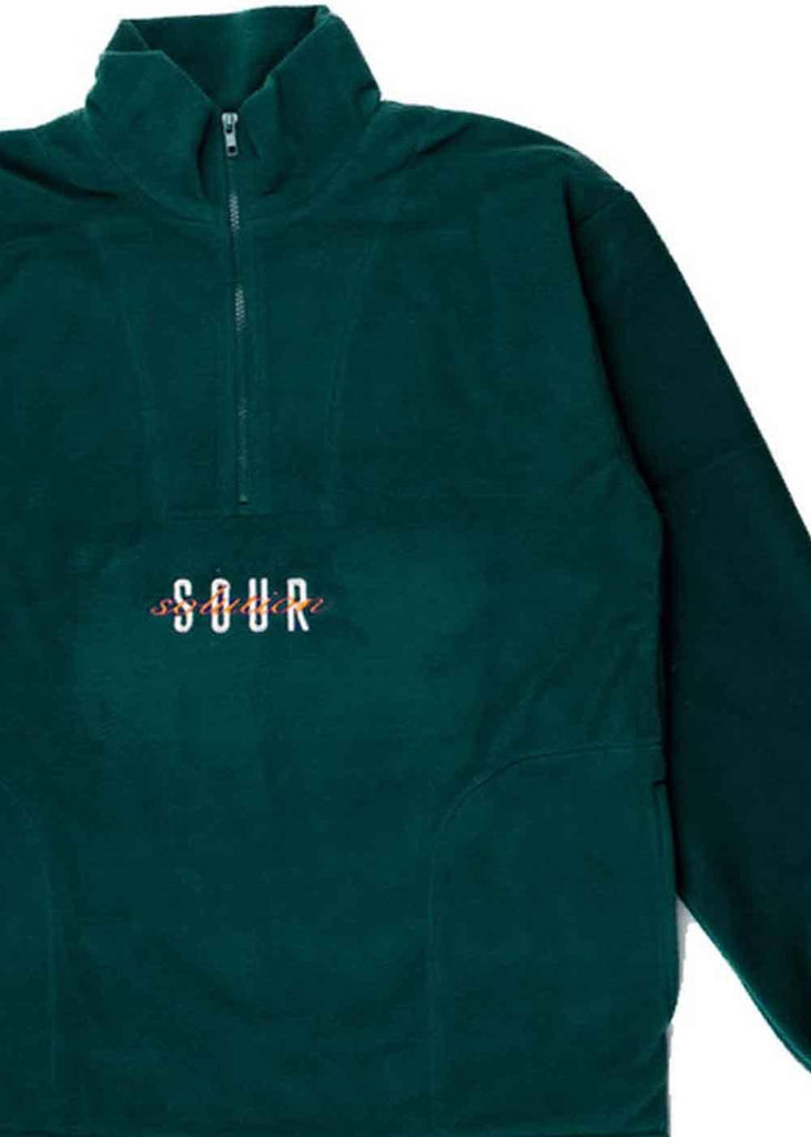 Sour Spothunter 1/4 Zip Fleece Jacket Forest Green  Sour   