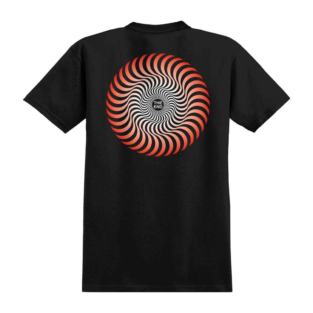 Spitfire Classic 87 Swirl Fade T-Shirt Black Red White  Spitfire   