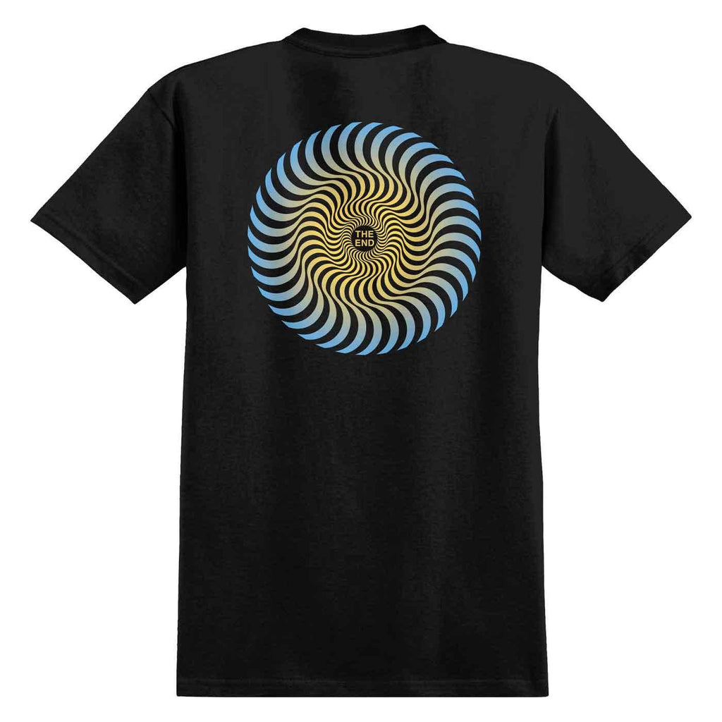 Spitfire Classic Swirl Fade T-Shirt Black Blue  Spitfire   