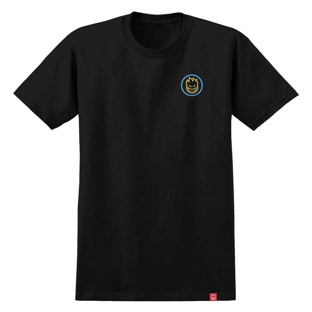 Spitfire Classic Swirl Fade T-Shirt Black Blue  Spitfire   