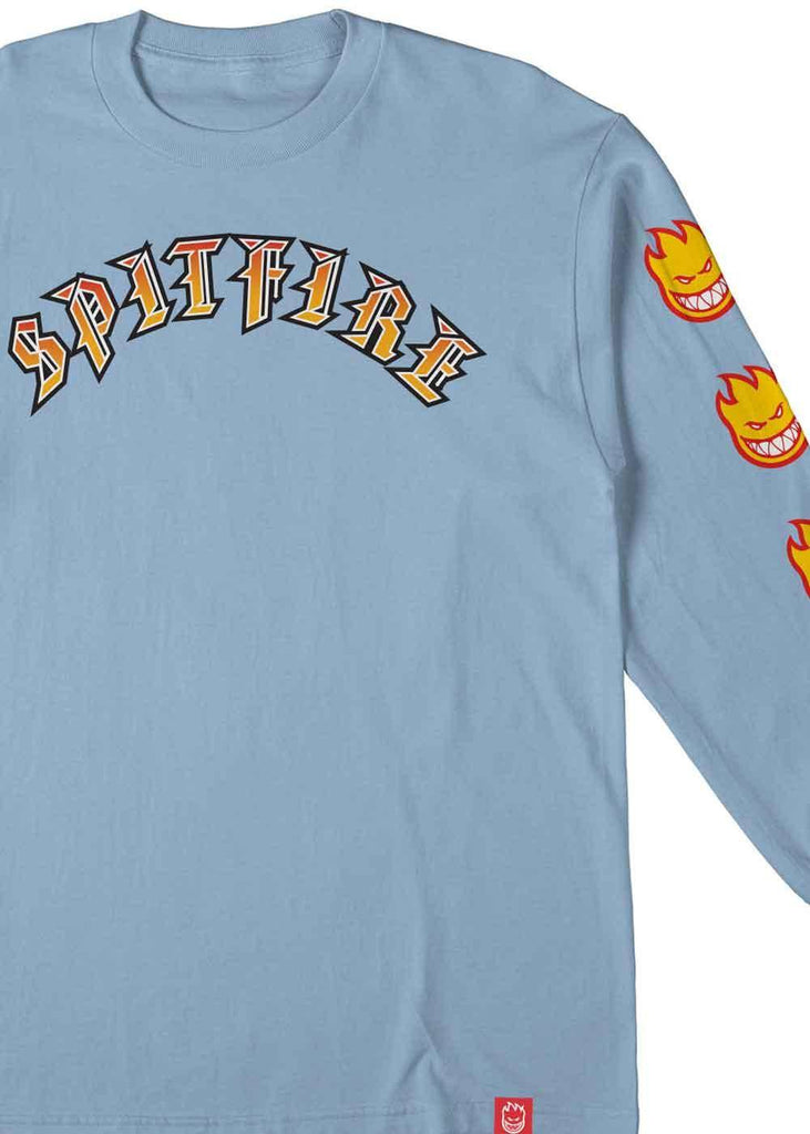 Spitfire Old E Bighead Fill Longsleeve T-Shirt Powder Blue  Spitfire   