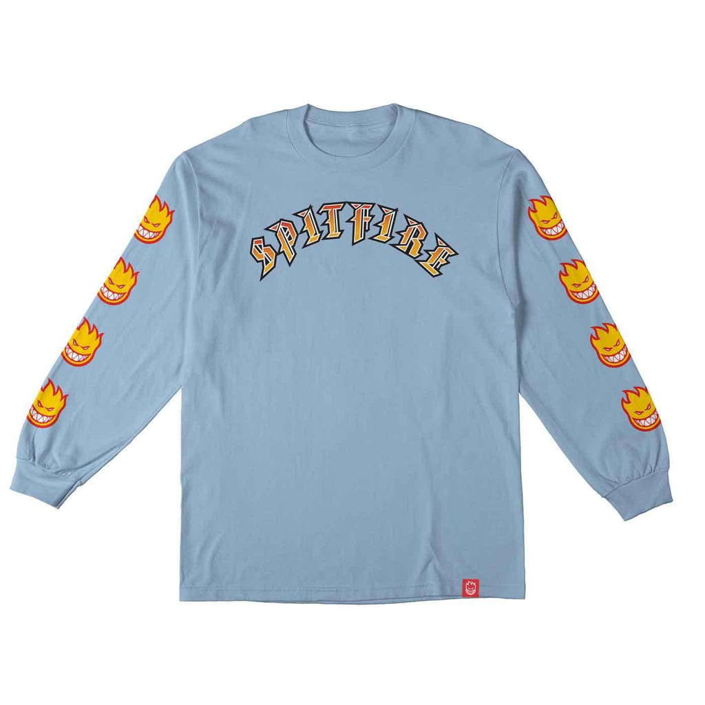 Spitfire Old E Bighead Fill Longsleeve T-Shirt Powder Blue  Spitfire   