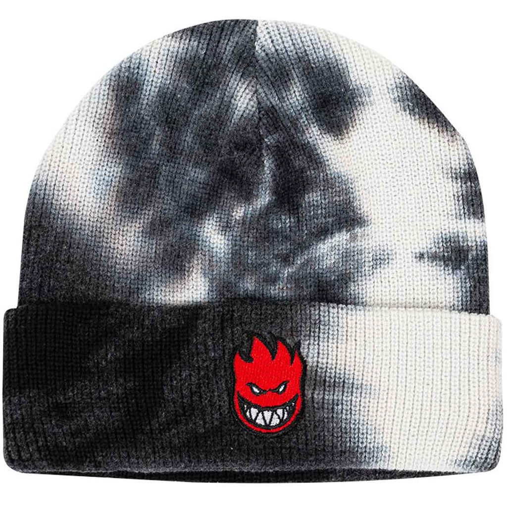 Spitfire Bighead Fill Cuff Beanie Black Bleach Wash  Spitfire   