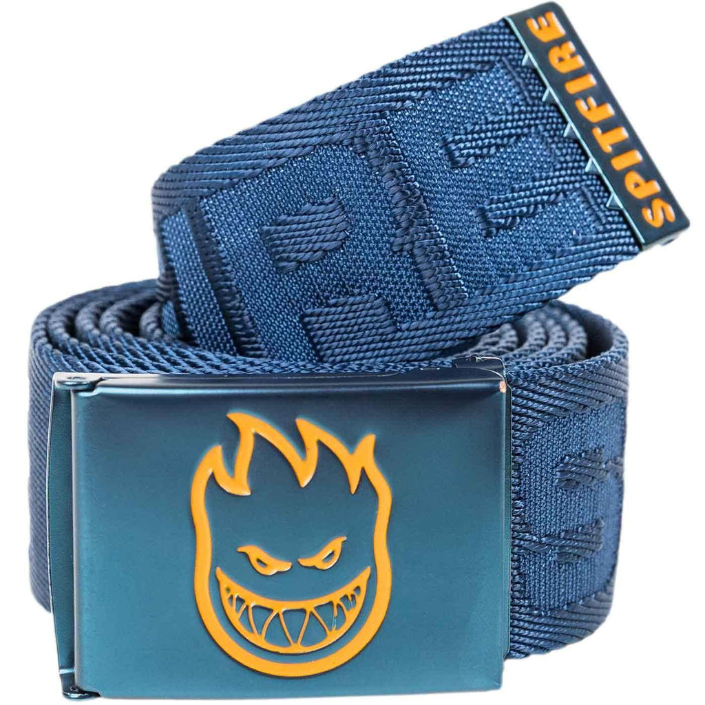 Spitfire Bighead Fill Jaquard Web Belt Navy Orange  Spitfire   