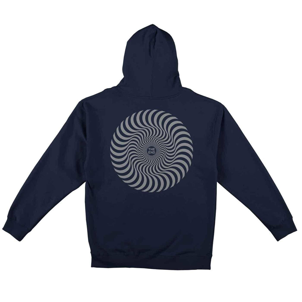 Spitfire Classic Swirl Hooded Sweatshirt Navy Silver  Spitfire   