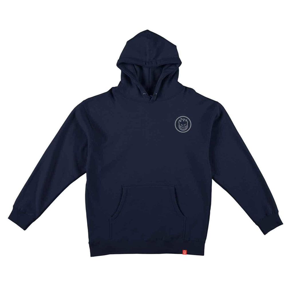 Spitfire Classic Swirl Hooded Sweatshirt Navy Silver  Spitfire   