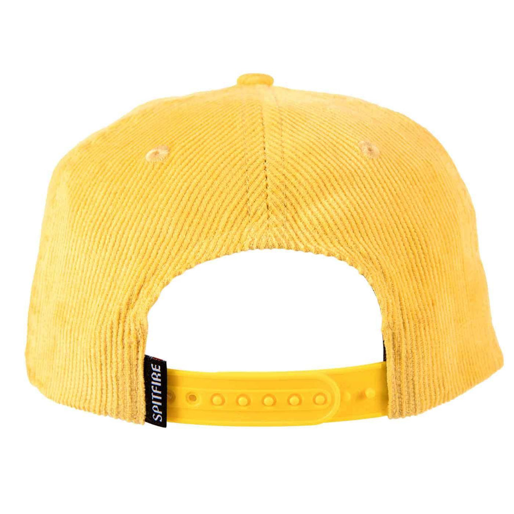 Spitfire Flash Fire Cord Snapback Cap Yellow  Spitfire   