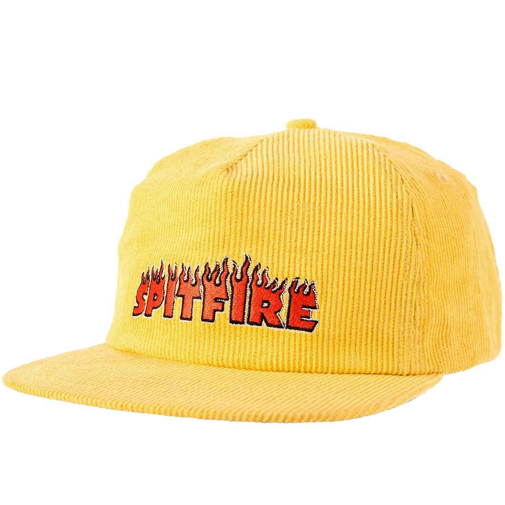 Spitfire Flash Fire Cord Snapback Cap Yellow  Spitfire   