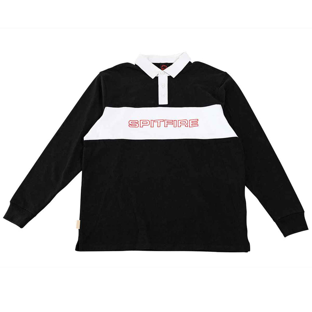 Spitfire Wheels Geary Longsleeve Polo Black  Spitfire   