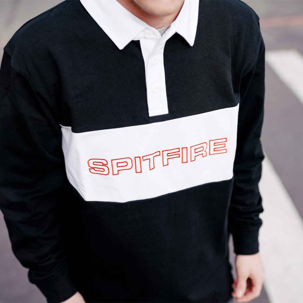 Spitfire Wheels Geary Longsleeve Polo Black  Spitfire   