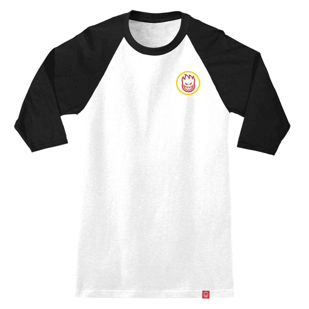 Spitfire Repeater 3/4 Raglan White Black  Spitfire   