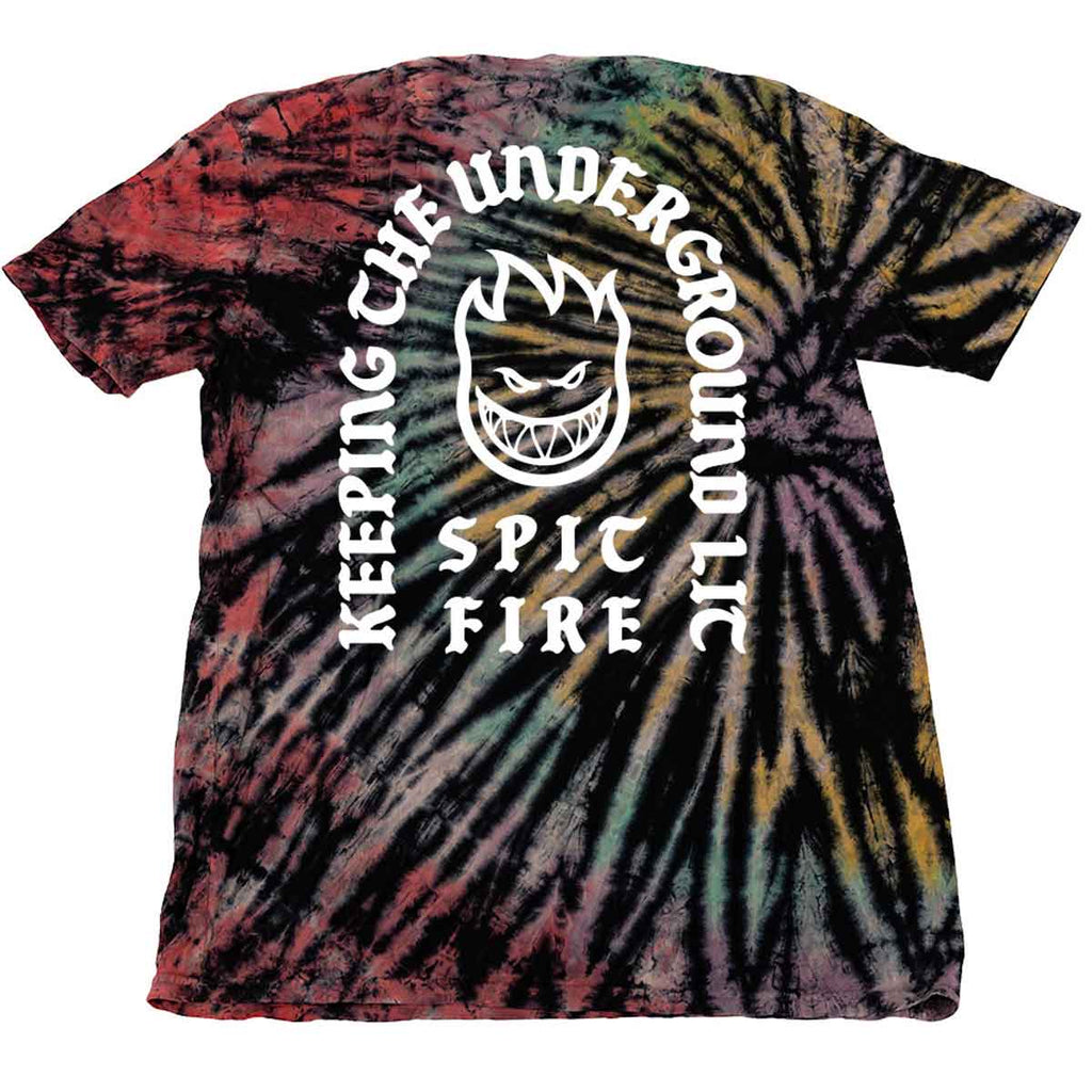 Spitfire Steady Rockin T-Shirt Rainbow Overdye  Spitfire   